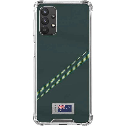 Australia Soccer Flag Galaxy A32 5G Clear Case